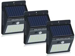 Set 3 Lampi 30led cu incarcare solara si senzor de miscare si lumina